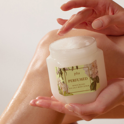 Plu White Blanc Perfumed Body Scrub - 500g for Smooth, Radiant Skin