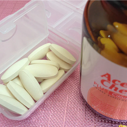 Vistra - Bundle - Skin Booster Zinc 15mg. (45 Capsules) + Acerola Cherry 1000mg Plus Citrus Bioflavavonoids (45 Tablets)