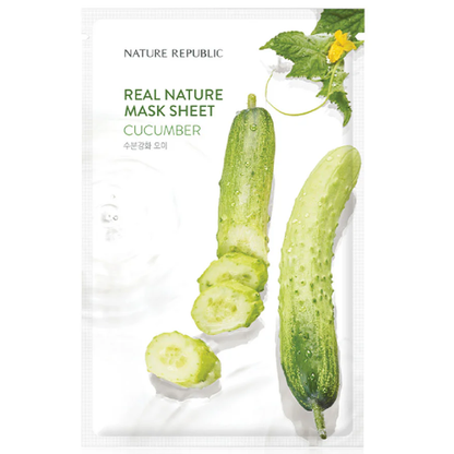 Nature Republic Cucumber Real Nature Mask Sheet - 23ml (Pack of 3)
