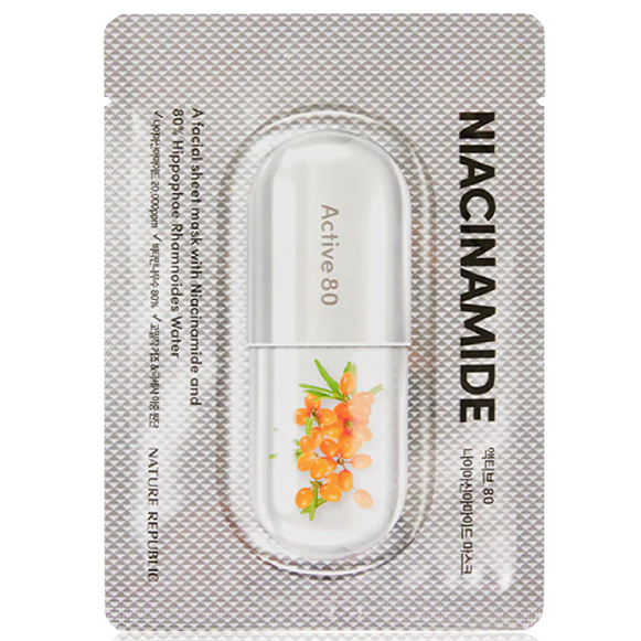 Nature Republic Active 80 Niacinamide Mask - 29ml (Set of 3)