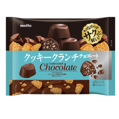 Meito Cookie Crunch Chocolate 114g – Delicious Chocolate Cookie Snack