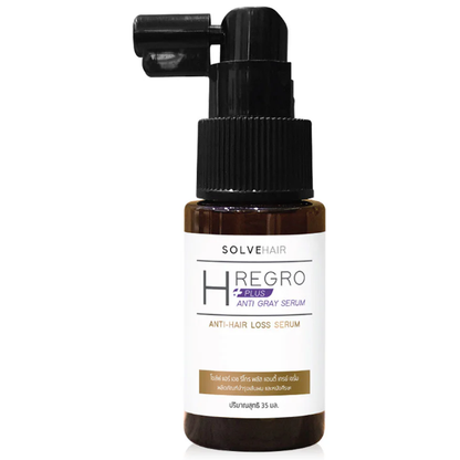 Solve Hair H Regro Plus Anti-Gray Serum 35ml - Nourish & Revitalize Gray Hair