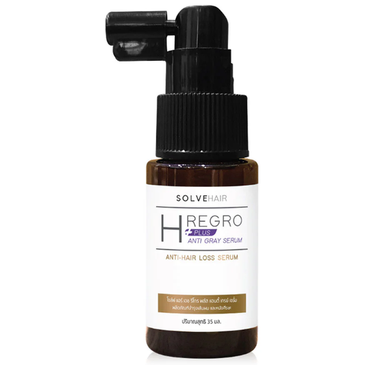 Solve Hair H Regro Plus Anti-Gray Serum 35ml - Nourish & Revitalize Gray Hair