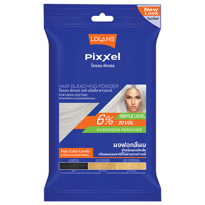 Lolane Pixxel Hair Bleaching Powder with Oxymilk 6%, 15g (Pack of 3)