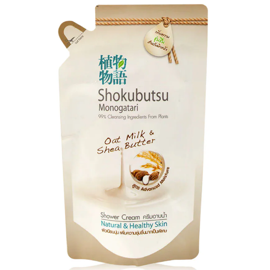 Shokubutsu Monogatari Oatmilk & Shea Butter Shower Cream Refill 500ml