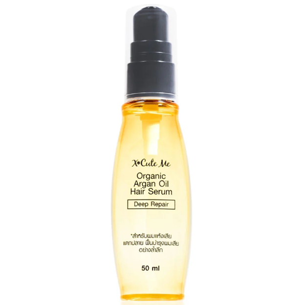 Xcuteme Organic Argan Oil Hair Serum – 50ml for Nourished Shine
