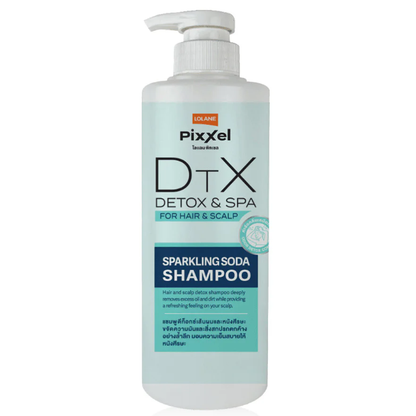 Lolane Pixxel Detox & Spa Sparkling Soda Shampoo 550ml - Refresh & Purify Your Hair