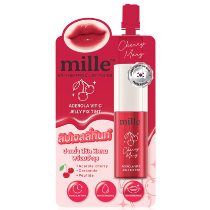 Mille - Acerola Vit C Jelly Fix Tint, Cherry Mary 3g.