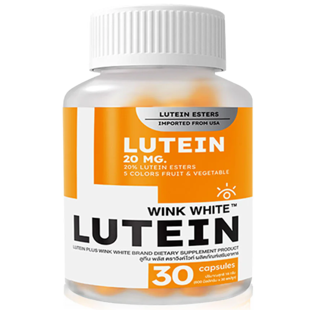 WinkWhite Lutein Supplement - 30 Capsules for Eye Health