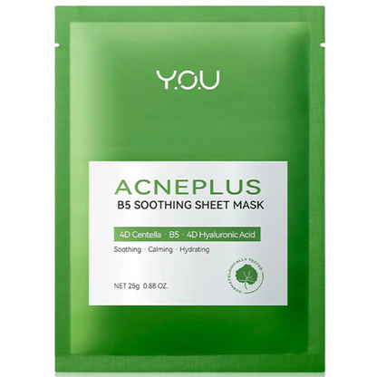 Y.O.U AcnePlus B5 Soothing Sheet Mask 25g – Pack of 6