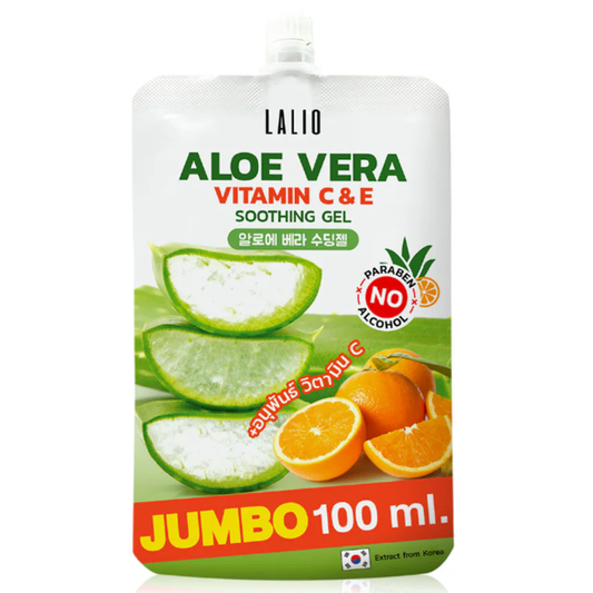 Lalio Aloe Vera Vitamin C & E Soothing Gel 100ml – Nourishing & Brightening Skin Care