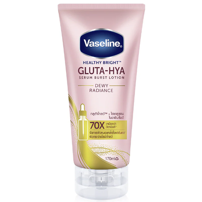 Vaseline Healthy Bright Gluta-Hya Serum Burst Lotion for Dewy Radiance 170ml