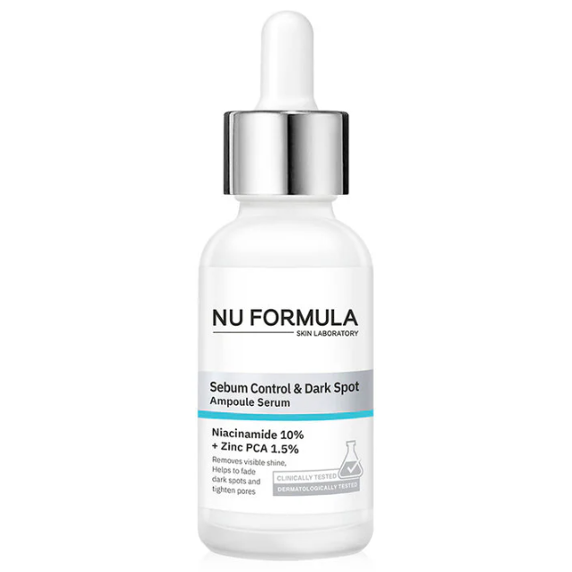 Nu Formula Sebum Control & Dark Spot Serum 30ml - Clearer, Balanced Skin
