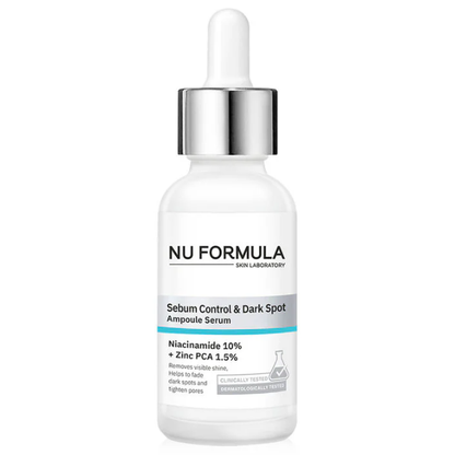 Nu Formula Sebum Control & Dark Spot Serum 30ml - Clearer, Balanced Skin
