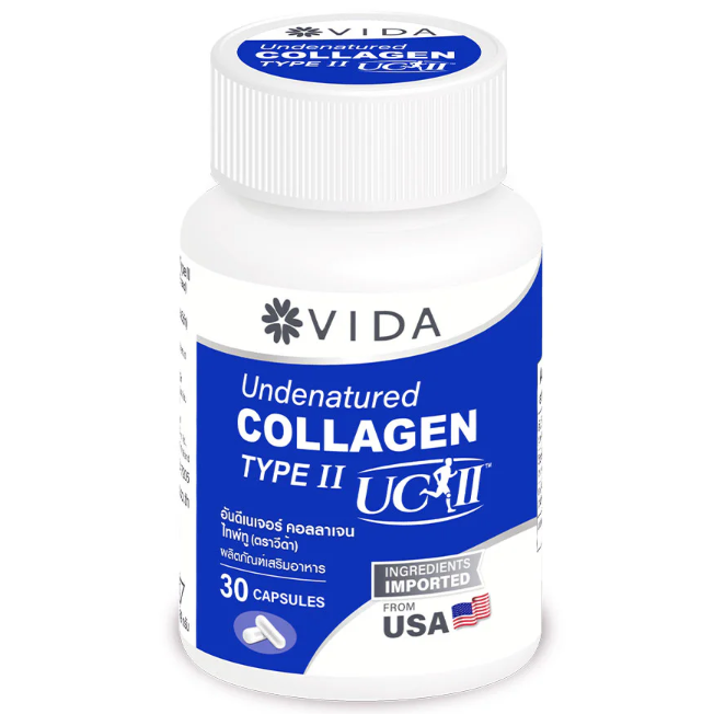 Vida Undenatured Collagen Type II UC-IITM - 30 Capsules for Joint Support