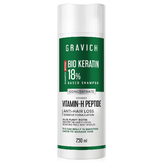 GRAVICH Bio Keratin Concentrate Hair Shampoo 250ml - Nourishing & Strengthening