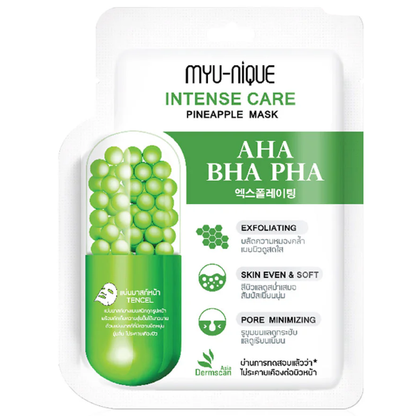MYU-NIQUE Intense Care Pineapple Face Mask 25g – Pack of 3