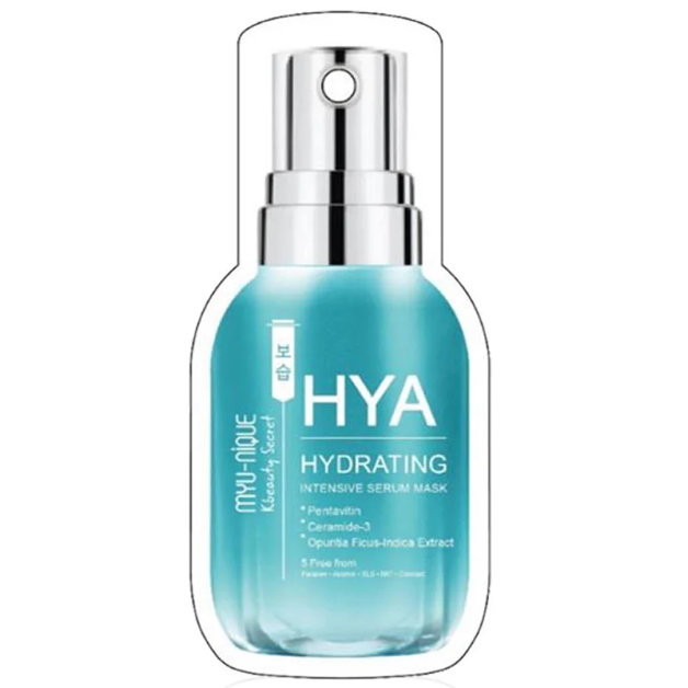 MYU-NIQUE Hya Hydrating Intensive Serum Mask - 25g (Pack of 3)