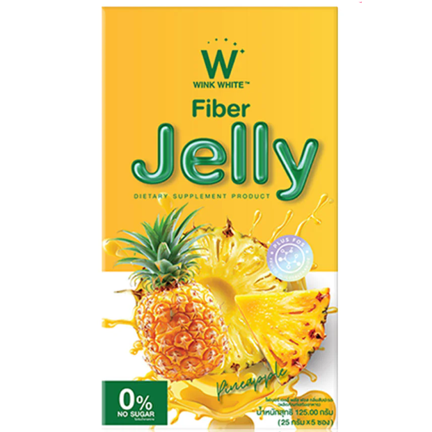 WinkWhite Pineapple Fiber Jelly - 25g (5 Sachets) for Digestive Health