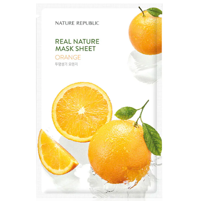Nature Republic Orange Real Nature Mask Sheet – 23ml x 3 Pack