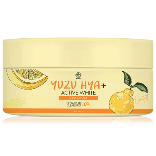 Myuzu Yuzu Hya Active White Body Cream - 300g for Radiant, Smooth Skin