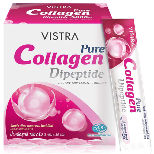 Vistra Pure Collagen Dipeptide 5000mg - 5g Sachets (30 Count)