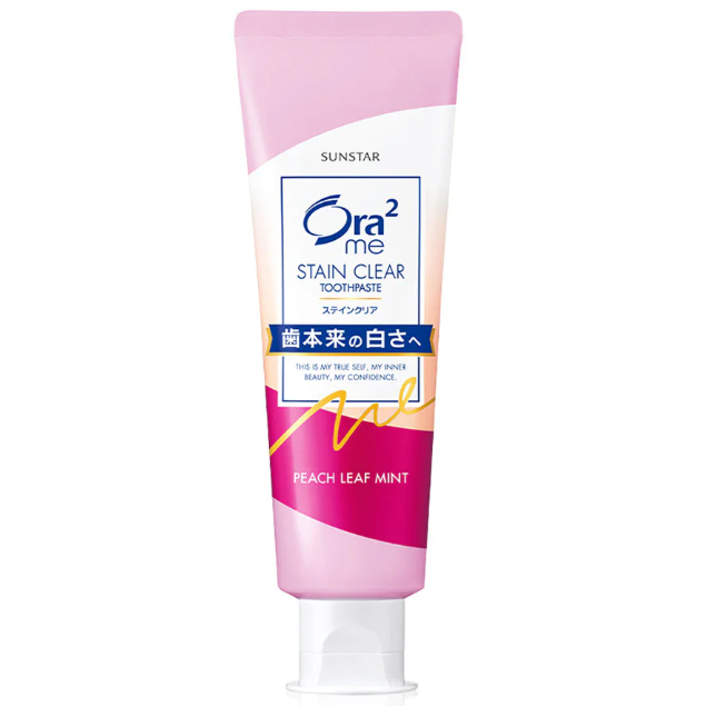 Ora2 Me Stain Clear Toothpaste - Peach Leaf & Mint 140g