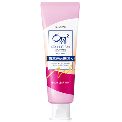 Ora2 Me Stain Clear Toothpaste - Peach Leaf & Mint 140g
