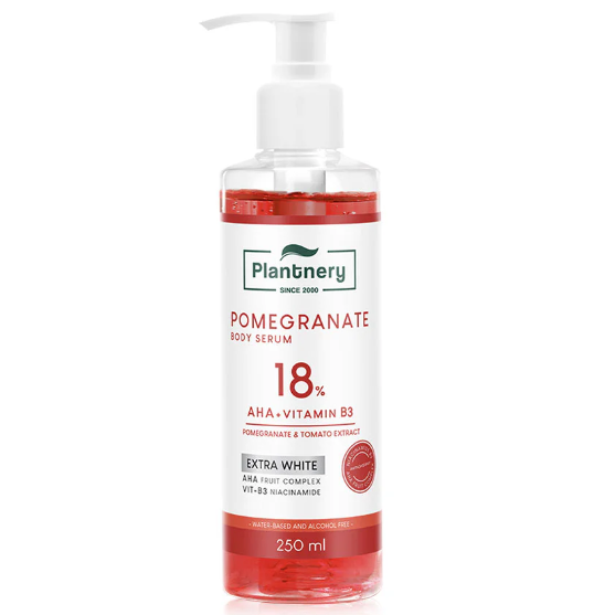 Plantnery Pomegranate AHA Extra White Red Body Serum 250ml