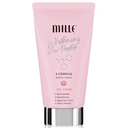 Mille - Whitening Rose Peptide 9 Complex Gel Foam 100g.