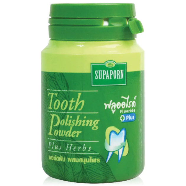 Supaporn Herb Tooth Polishing Powder 90g – Natural Dental Care & Whitening
