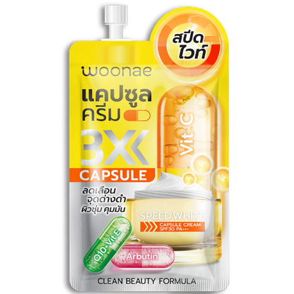 Woonae Speed White Capsule Cream SPF 30 PA+++ (10g) – Pack of 3