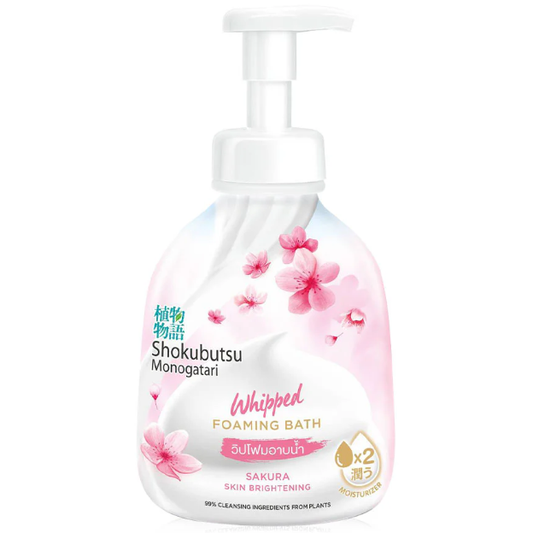 Shokubutsu Monogatari Sakura Extract Whipped Foaming Bath 450ml
