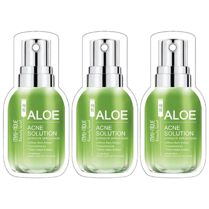 MYU-NIQUE Aloe Acne Solution Intensive Serum Mask - 25g (Set of 3)