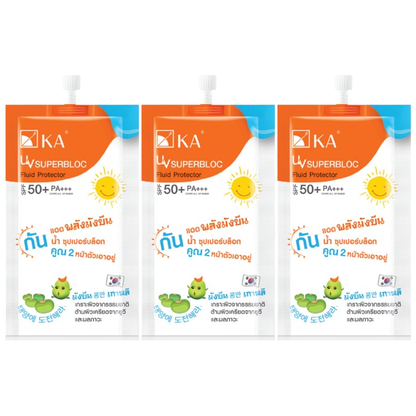 KA UV Superbloc Fluid Protector SPF50+ PA+++ - 10ml (Pack of 3)