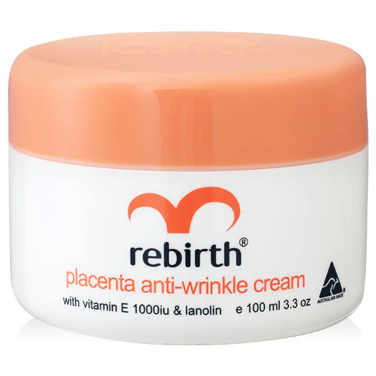Rebirth Placenta Anti-Wrinkle Cream with Vitamin E 1000IU & Lanolin 100ml