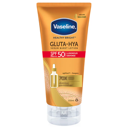Vaseline - Healthy Bright Gluta-Hya Serum Burst Sunscreen SPF50 PA+++ 150ml.