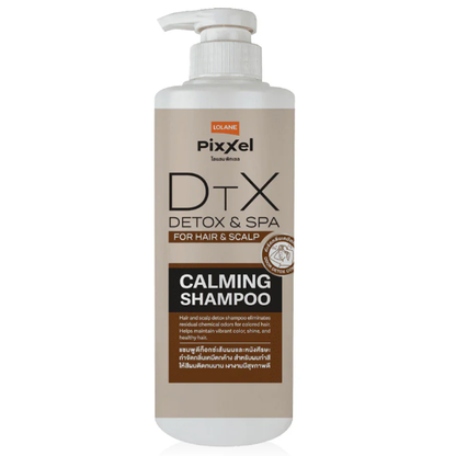 Lolane Pixxel Detox & Spa Calming Shampoo 550ml - Gentle Scalp Care