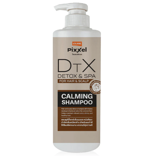 Lolane Pixxel Detox & Spa Calming Shampoo 550ml - Gentle Scalp Care