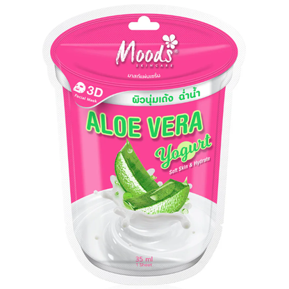 Moods Skin Care - Aloe Vera Yogurt Mask 35ml. (Pack of 3)
