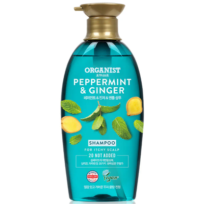 Organist Elastine Peppermint & Ginger Dandruff Cooling Shampoo 500ml