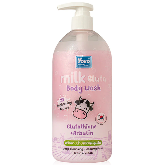 Yoko Milk & Gluta Body Wash - 450ml for Soft, Smooth Skin