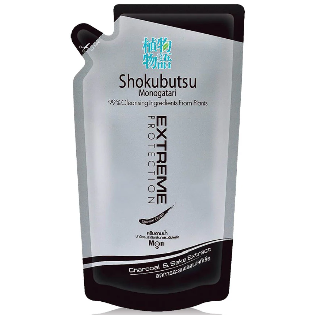 Shokubutsu Monogatari For Men Extreme Protection Shower Cream Refill 500ml
