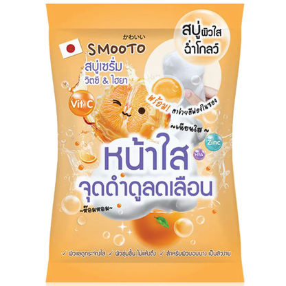 Smooto Power C Hya Moisturizing Serum Soap 60g (Pack of 3)