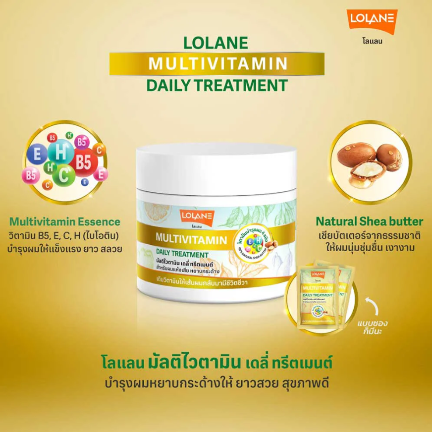 Lolane Multivitamin Daily Hair Treatment 30ml – Pack of 6