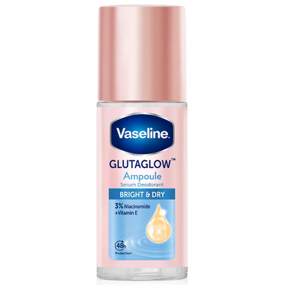Vaseline - Sérum Roll-On GlutaGlow Ampoule Déodorant, Lumineux et Sec 45ml.