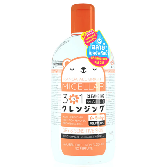 Kanda All Bright 3-in-1 Micellar Cleansing Water - 500ml