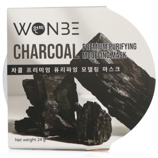WONBE Charcoal Premium Purifying Modeling Mask – 24g (Pack of 3)