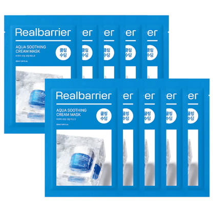 Real Barrier Aqua Soothing Cream Mask - 30ml (Pack of 10)