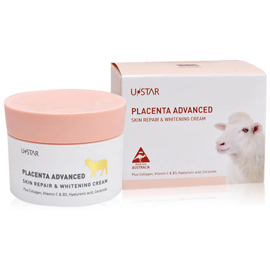 U-Star Placenta Advanced Skin Repair & Whitening Cream - 100g